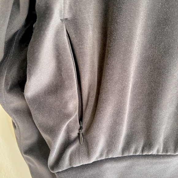 ALO Yoga Velour Glimmer Full Zip Hoodie - Women’s | Black Size S - Picture 6 of 9